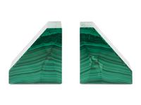 A Pair of Malachite Bookends