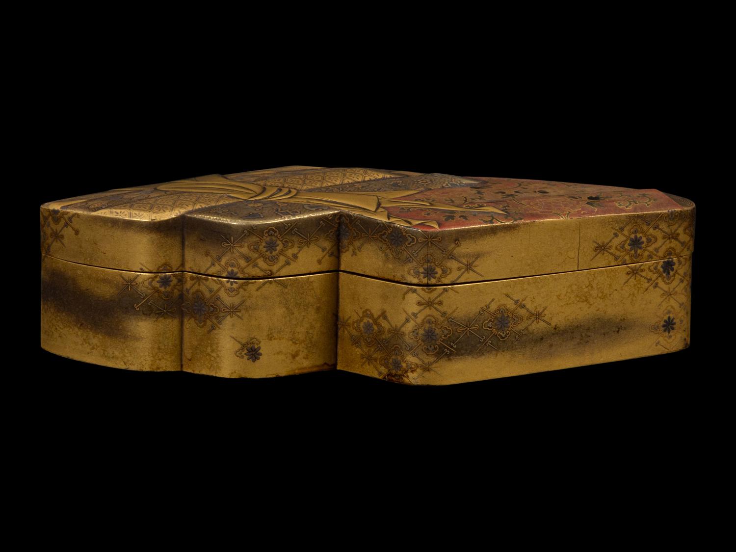 A Japanese Gild Lacquer Covered Box, Kobako