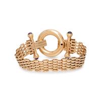 YELLOW GOLD AND AMETHYST BRACELET