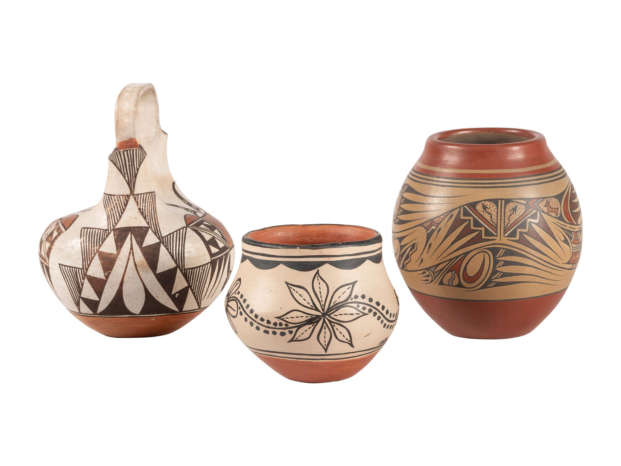 Group of Pueblo Pottery