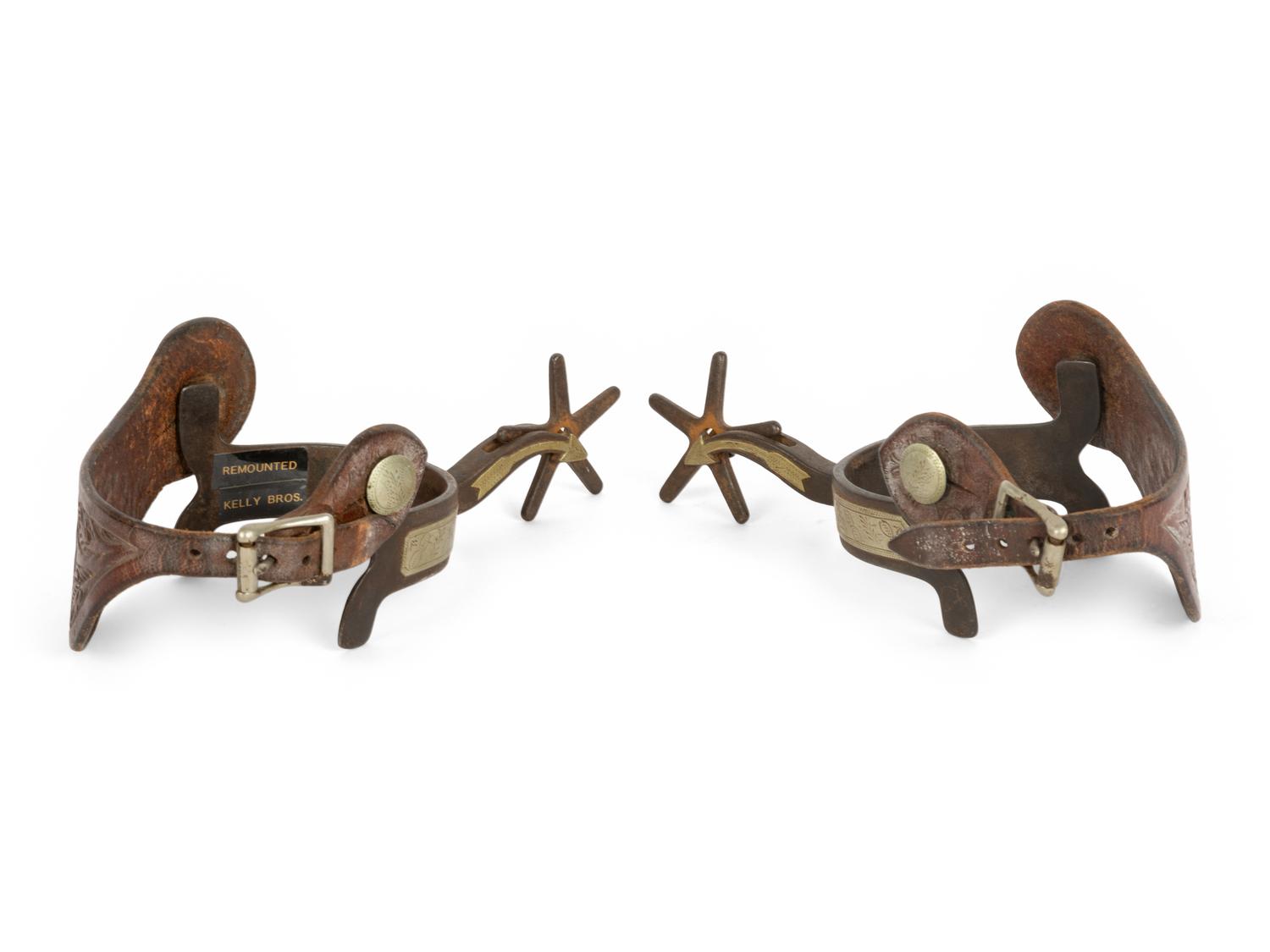 Kelly Brothers Steer Head Spurs and Crokett Spurs