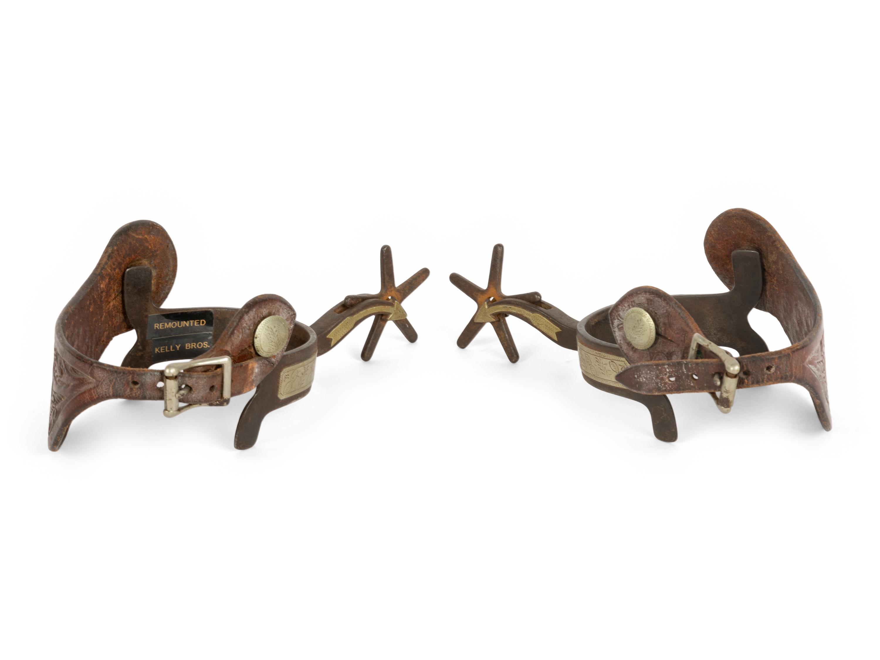 Kelly Brothers Steer Head Spurs and Crokett Spurs