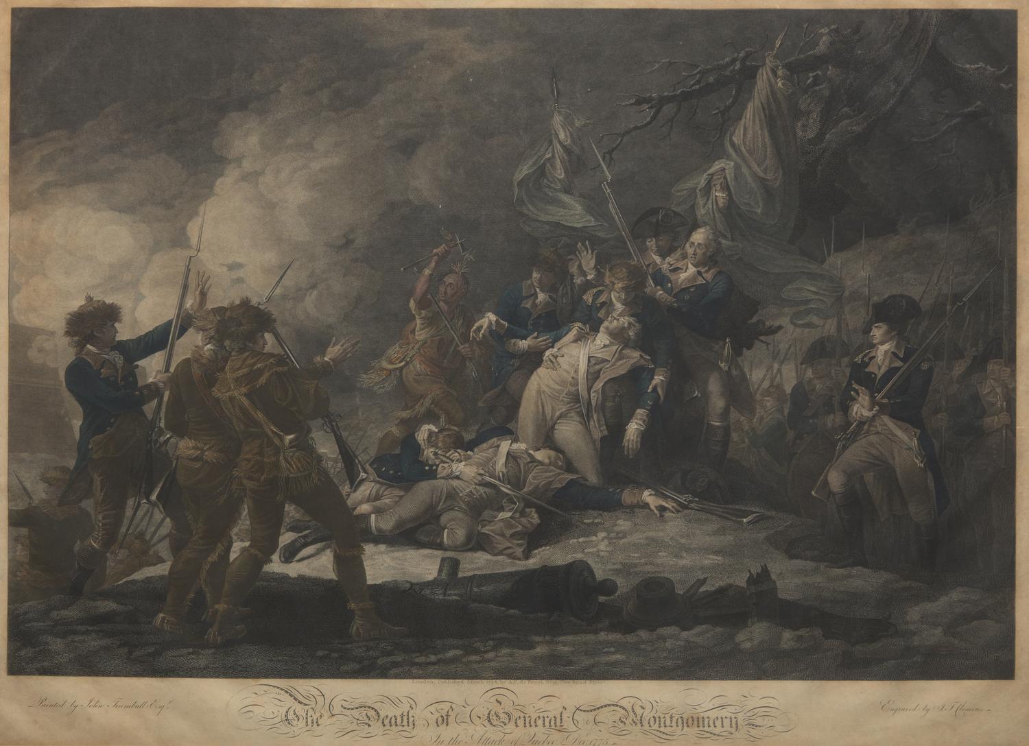 [American Revolution] The Death of General Montgomery in the Attack of Quebec Decr. 1775