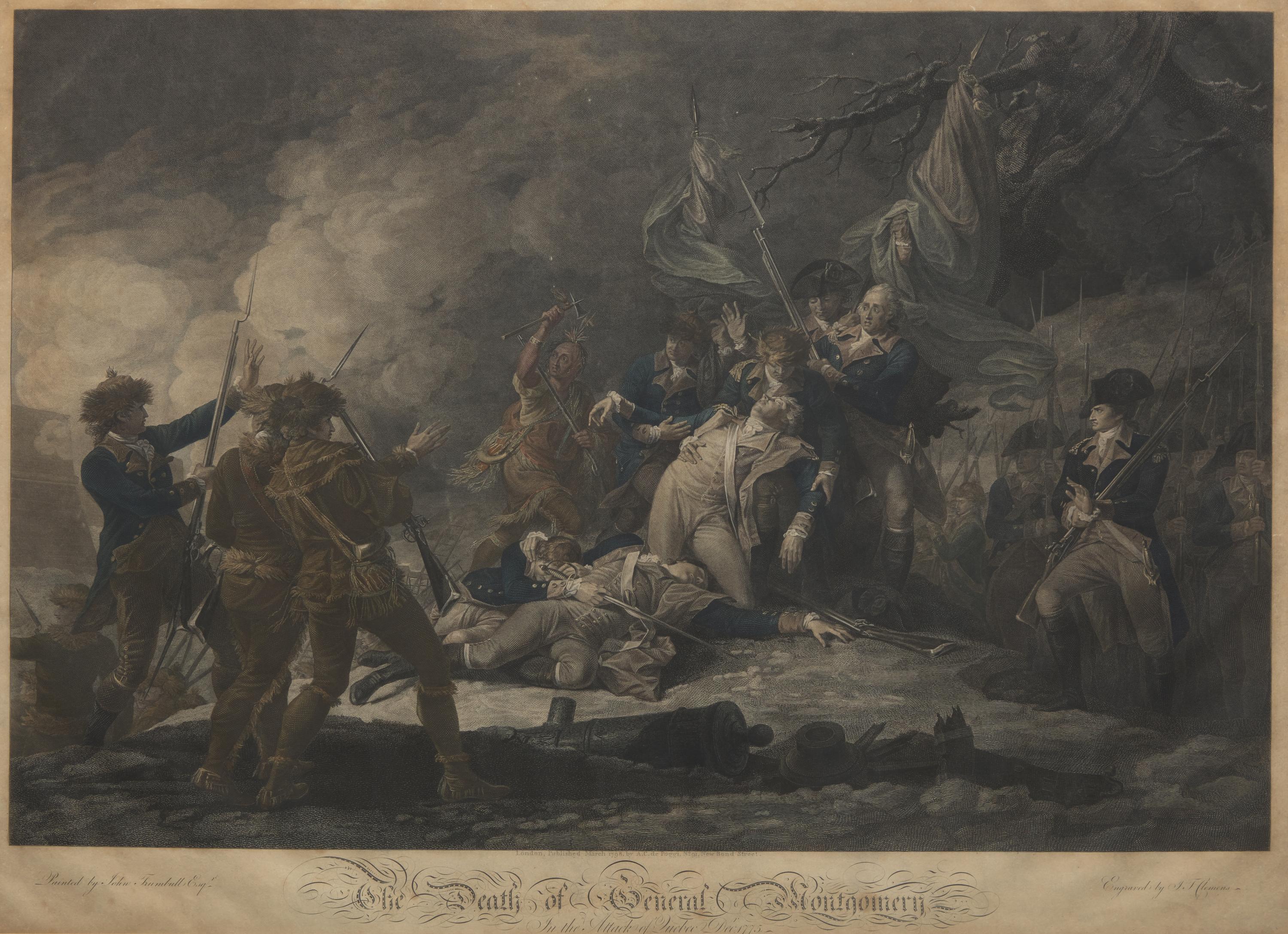 [American Revolution] The Death of General Montgomery in the Attack of Quebec Decr. 1775
