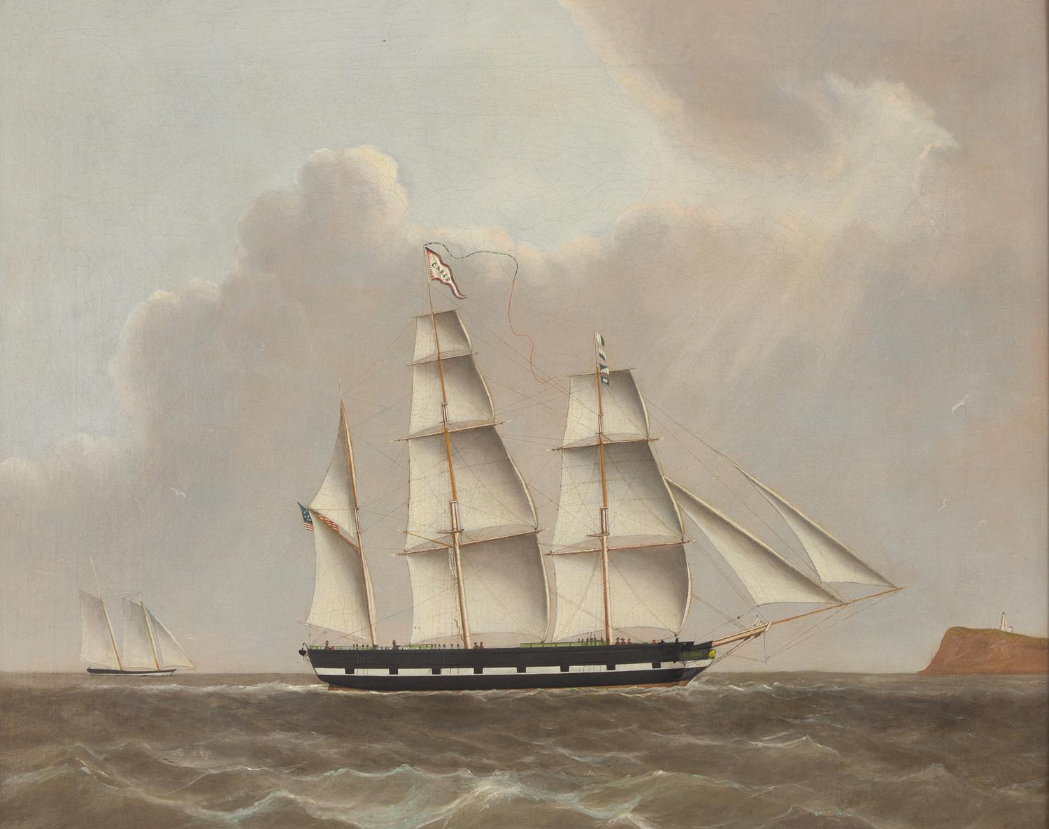 American School 19th Century, A Portrait of the Ship "Carib"