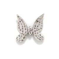 DIAMOND AND WHITE GOLD BUTTERFLY BROOCH
