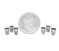A Chinese Silver 'Dragon' Cocktail Service