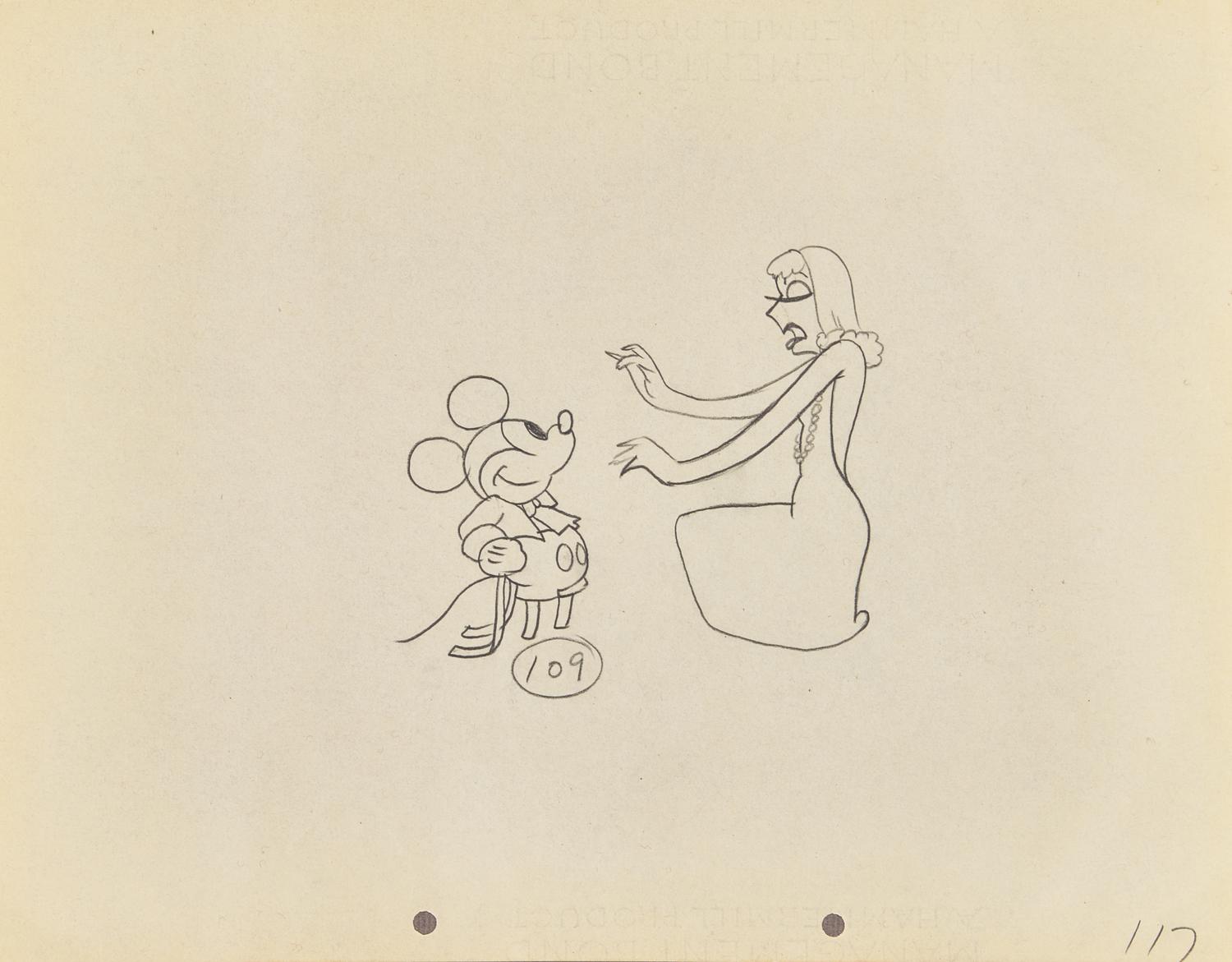 [Sendak, Maurice] Presentation Album of Original Mickey Mouse Production Drawings