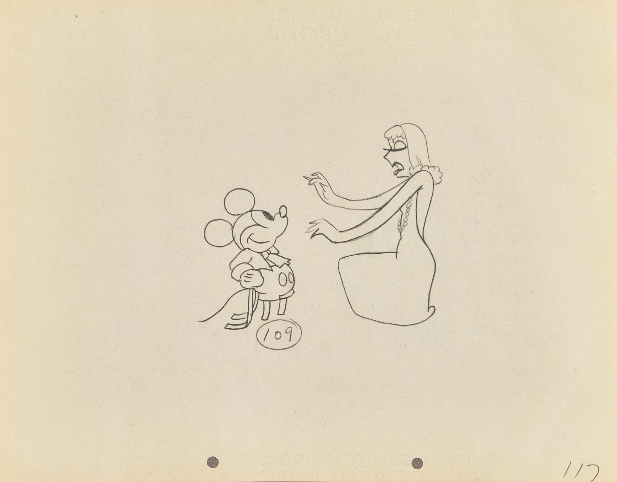 [Sendak, Maurice] Presentation Album of Original Mickey Mouse Production Drawings