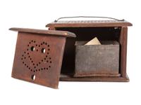 A Carved Wood Footwarmer