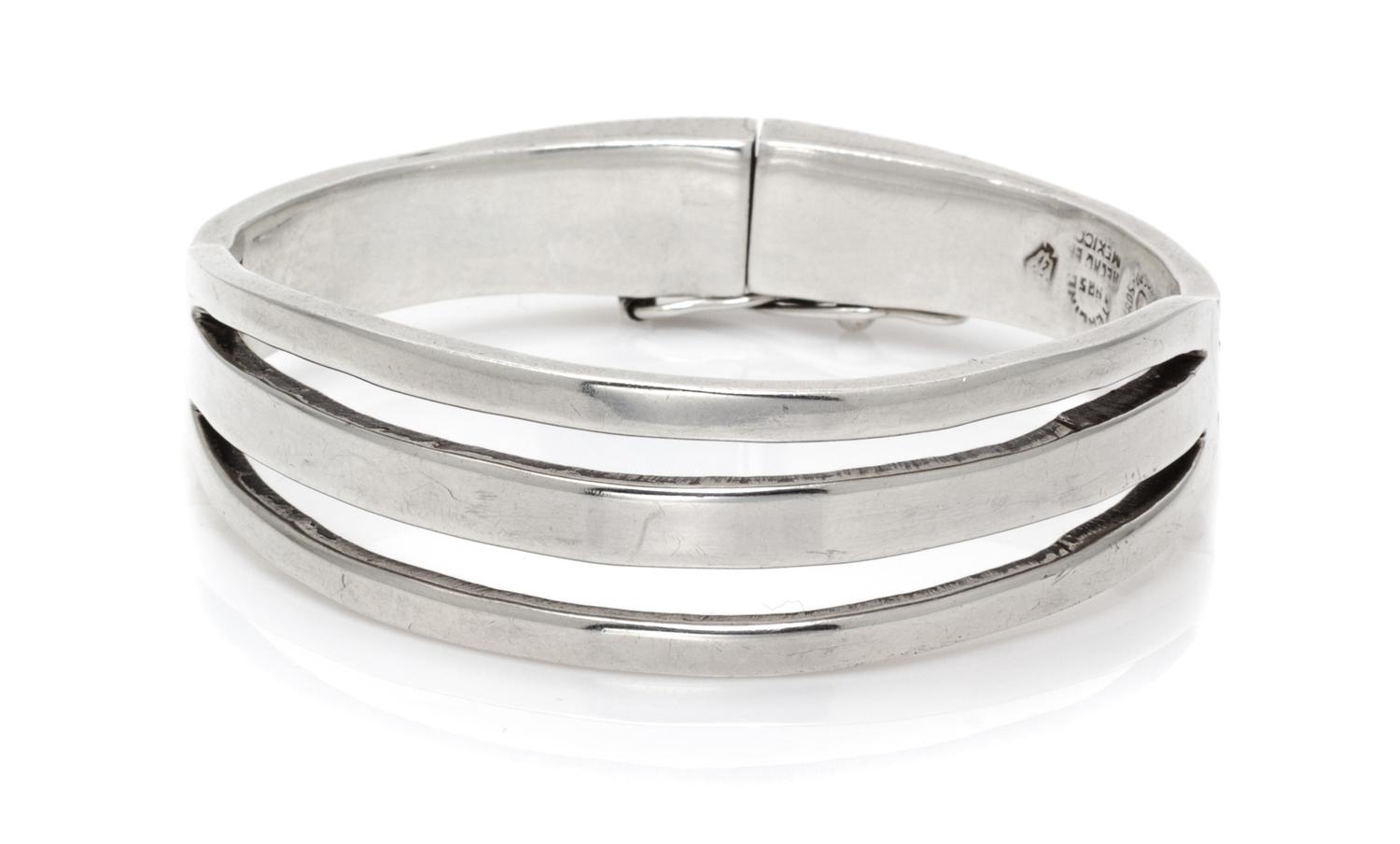 A Sterling Silver Bangle Bracelet, Los Ballesteros, 35.40 dwts.