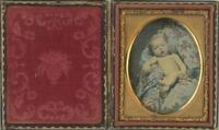 [Daguerreotype] Naked Baby and Blue Boy