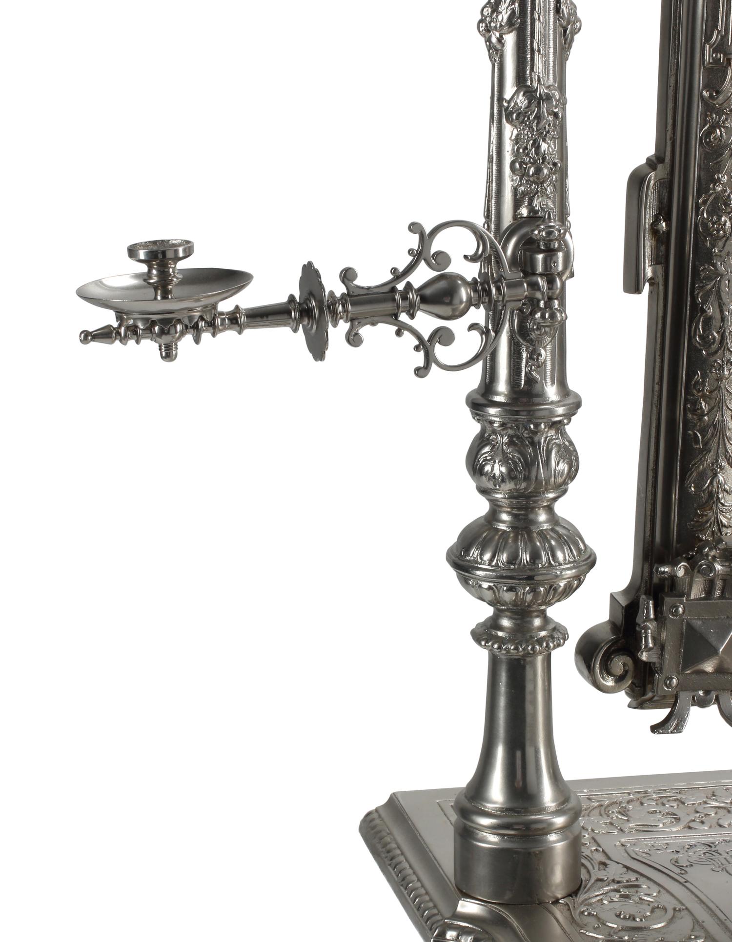 A French Silvered Iron Dressing Table
