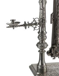 A French Silvered Iron Dressing Table