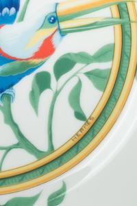 An Hermès Toucans Porcelain Dinner Service