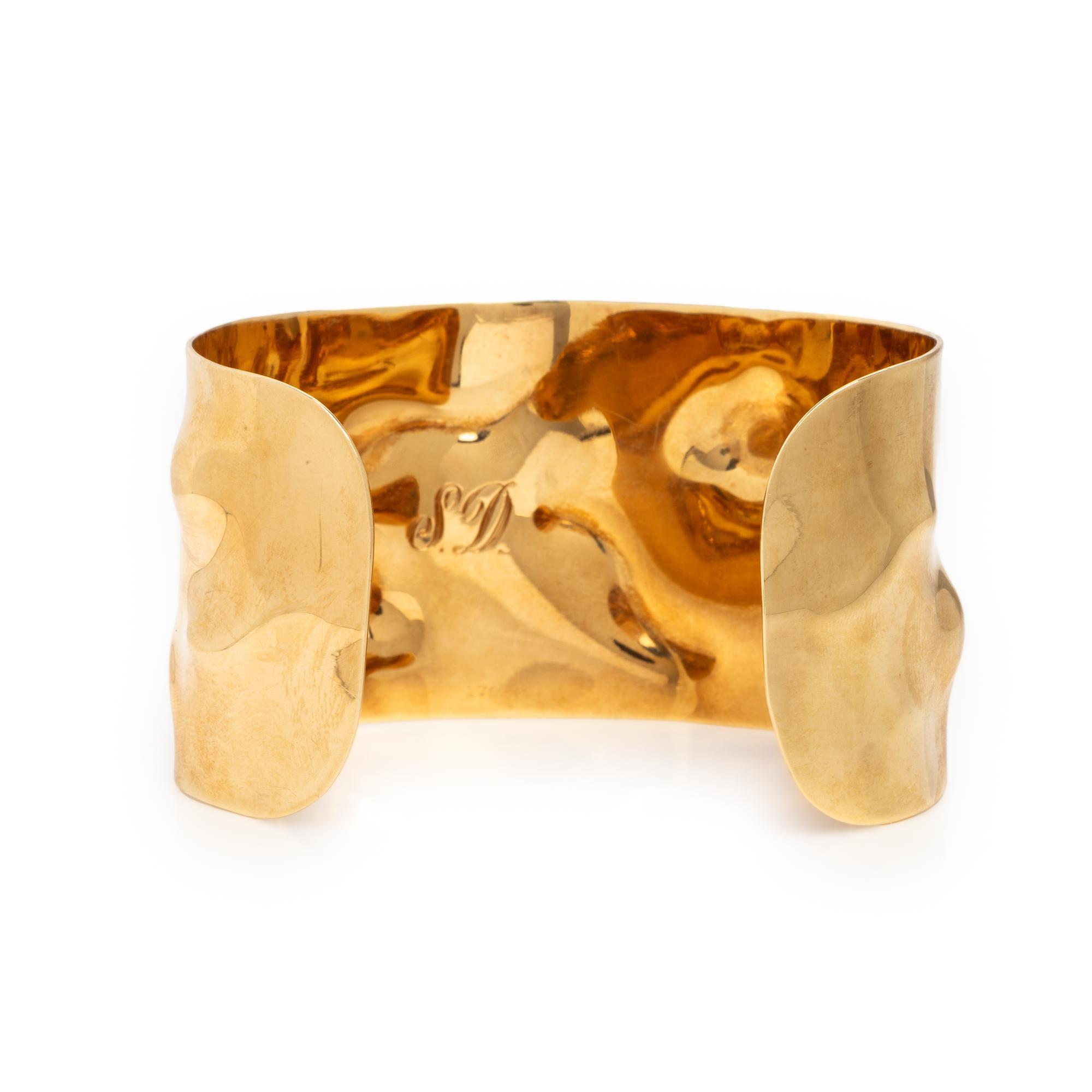 Cartier, Yellow Gold Cuff Bracelet