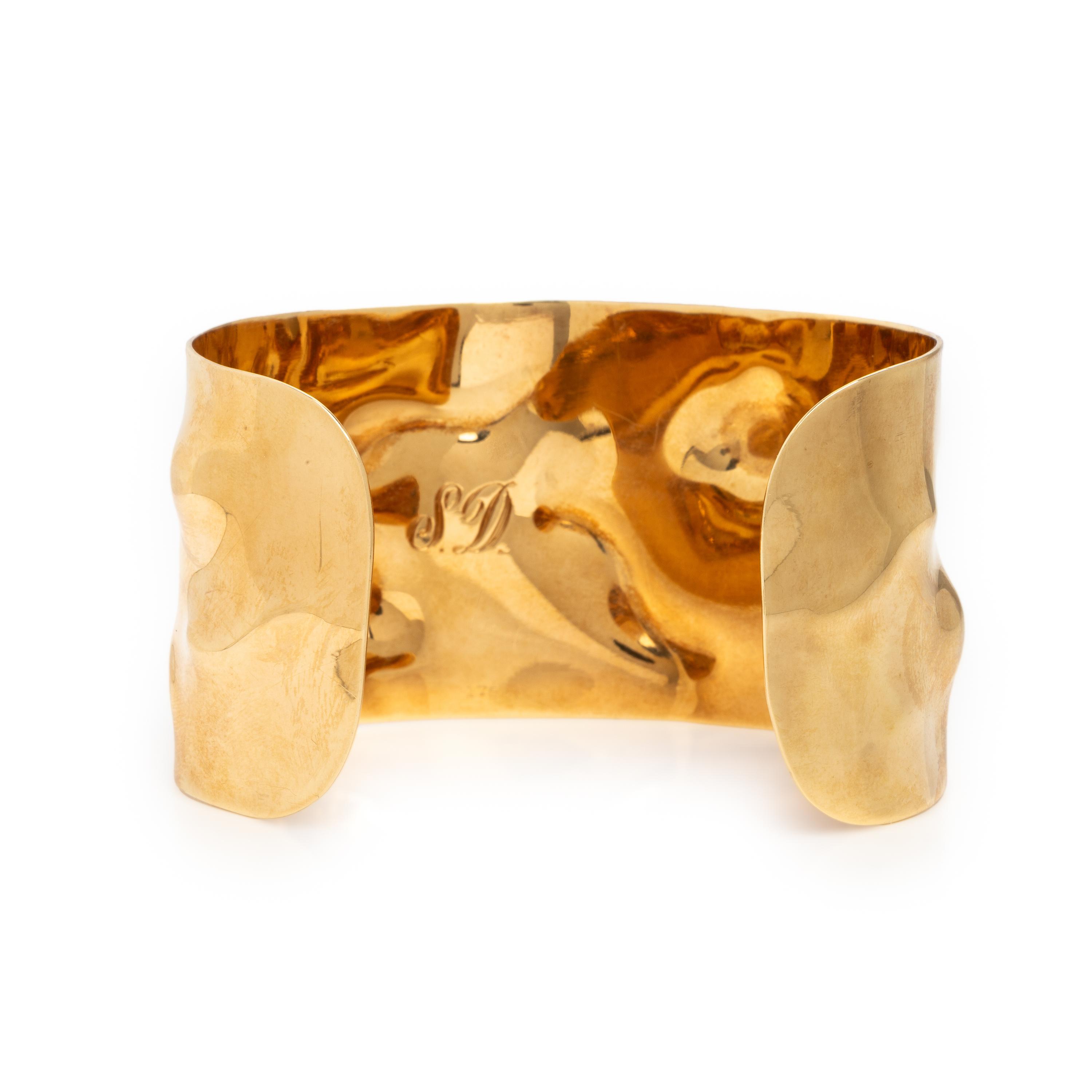 Cartier, Yellow Gold Cuff Bracelet