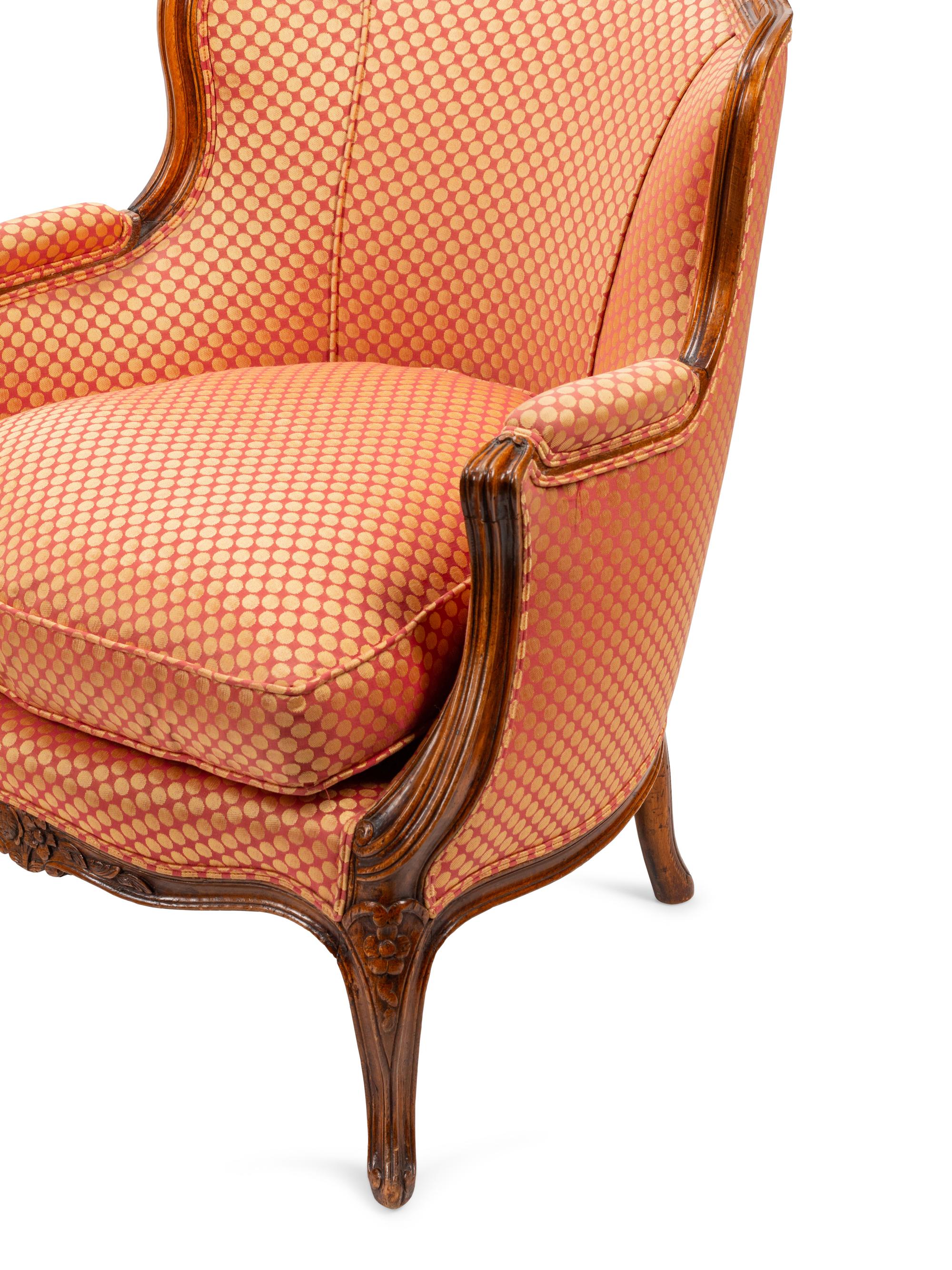 A Pair of Louis XV Beechwood Bergères