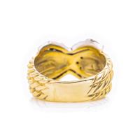 DAVID YURMAN, BICOLOR GOLD AND DIAMOND RING