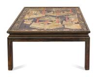 A Carved Hardwood Chinoiserie Low Table