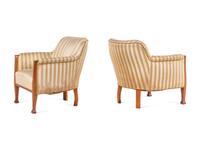 Pair of Lounge Chairs in the Jugendstil Style