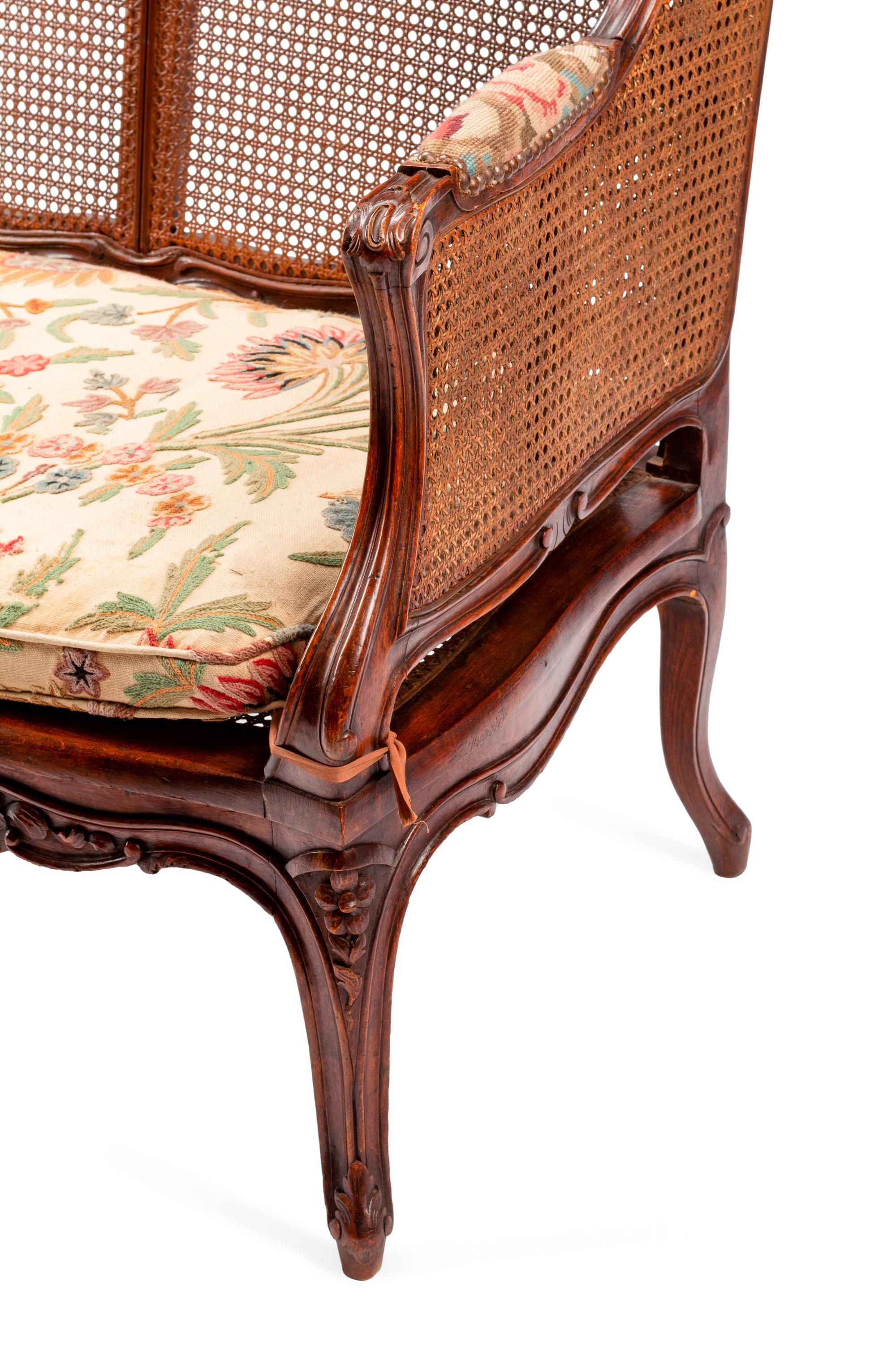 A French Provincial Caned Settee