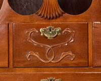 A Chippendale Cherrywood Bonnet-Top Chest-on-Chest