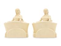A Pair of Rookwood Pottery Bookends