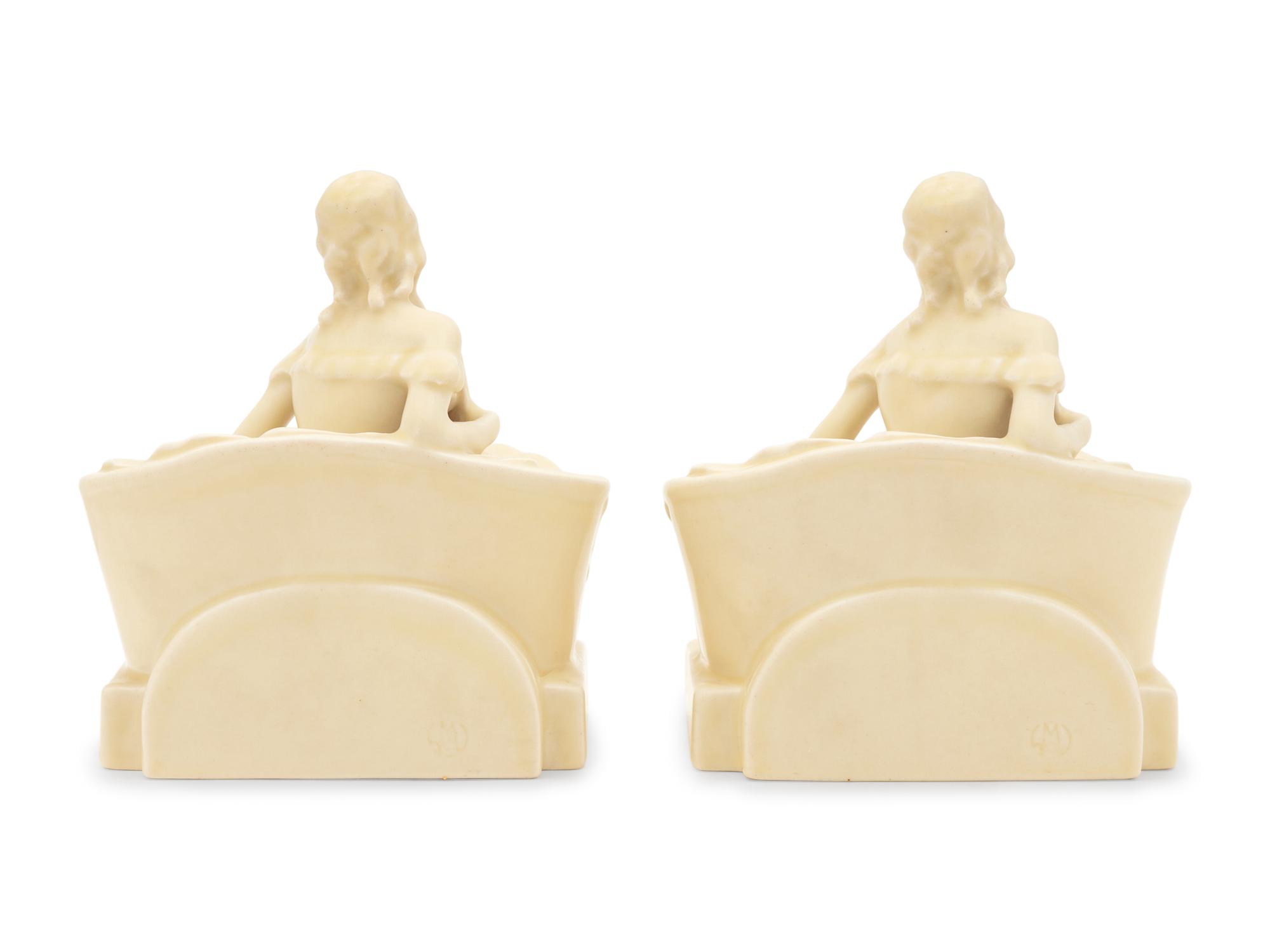 A Pair of Rookwood Pottery Bookends