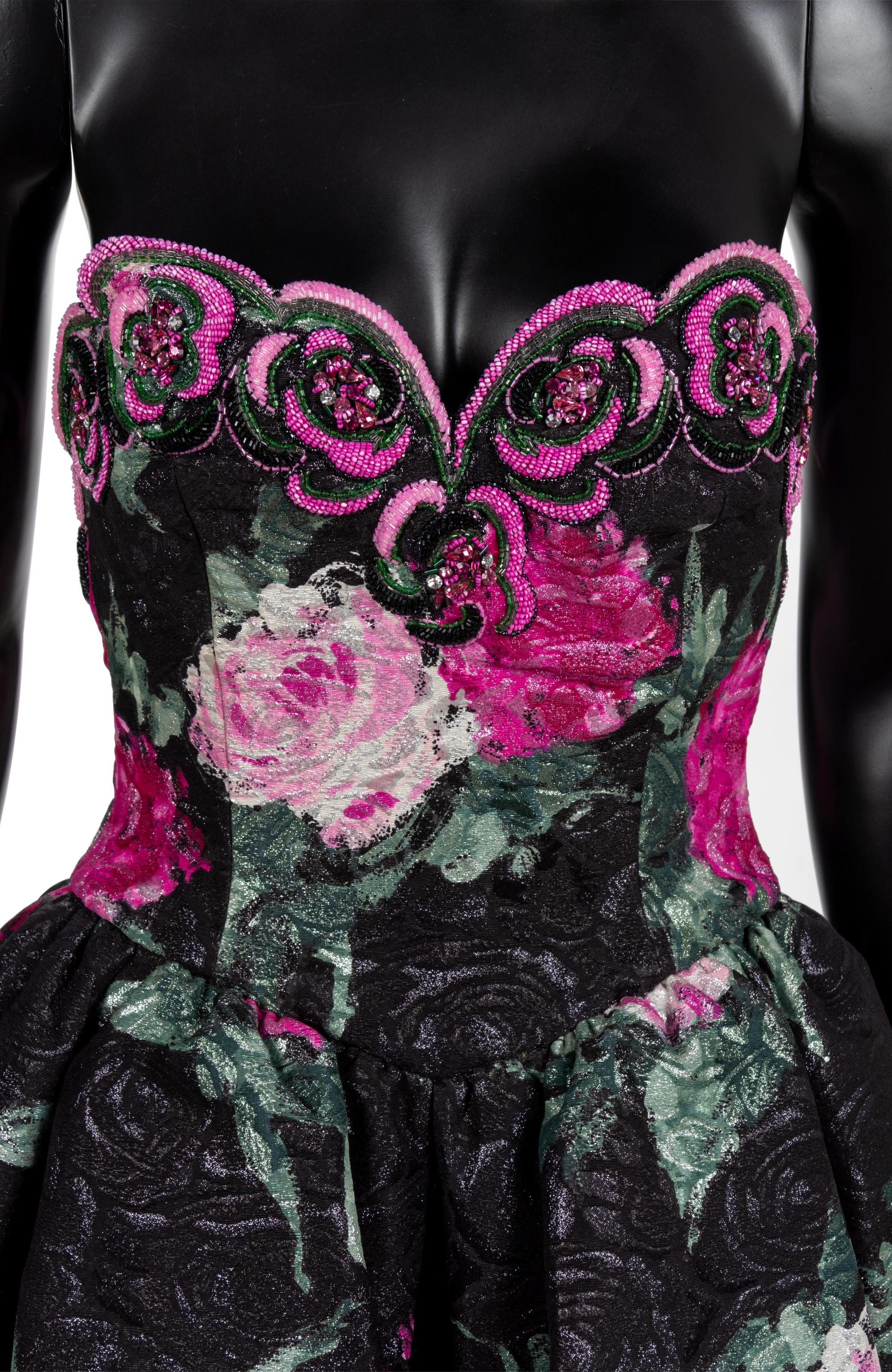 Nina Ricci Couture Dress with Shawl, 1980s