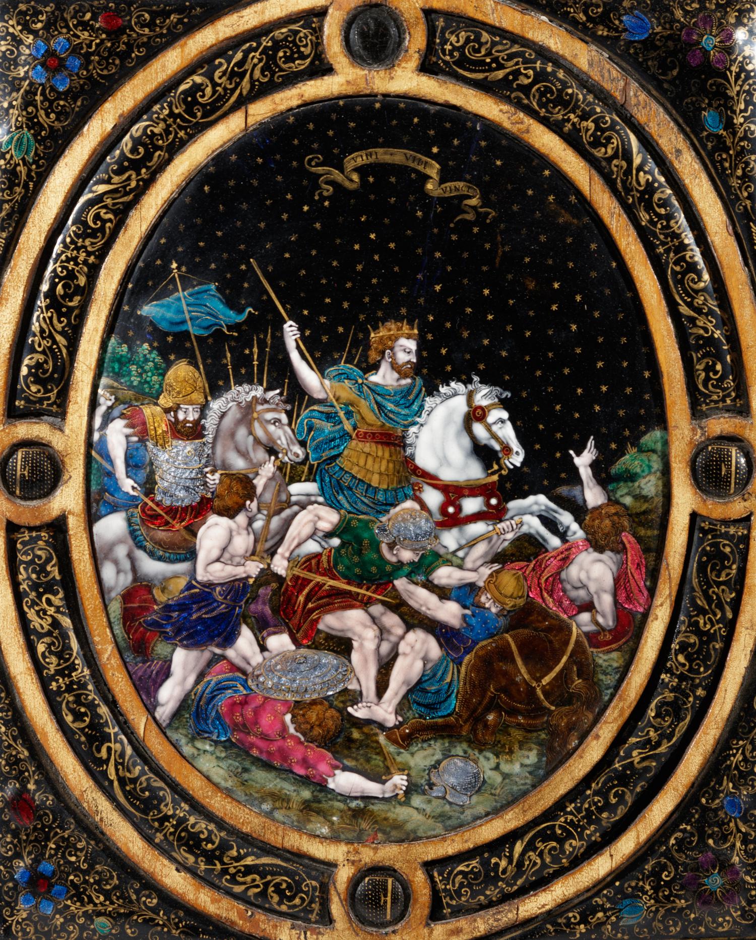 A Limoges Enamel Plaque