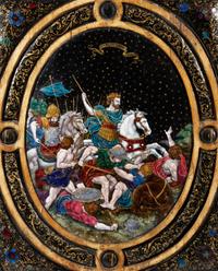 A Limoges Enamel Plaque