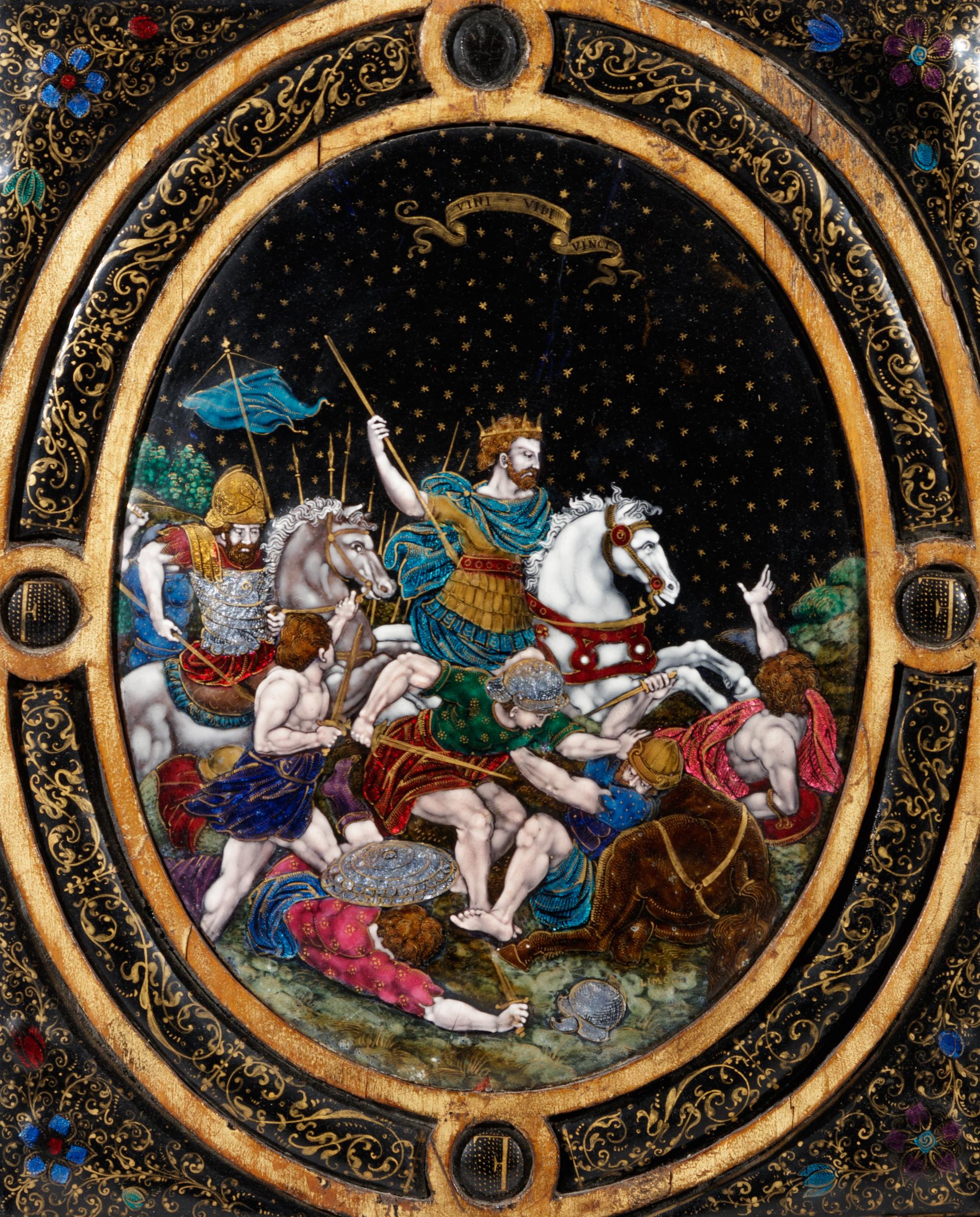 A Limoges Enamel Plaque