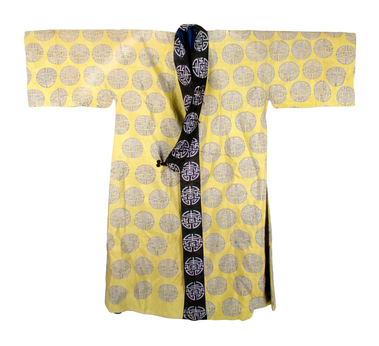 A Group of Five Chinese Silk Textiles Items, Length of longest 78 inches.