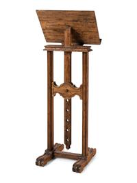 An Italian Carved Fruitwood Music-Stand