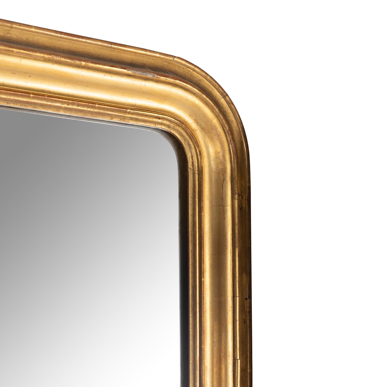 A Louis Philippe Giltwood Overmantel Mirror