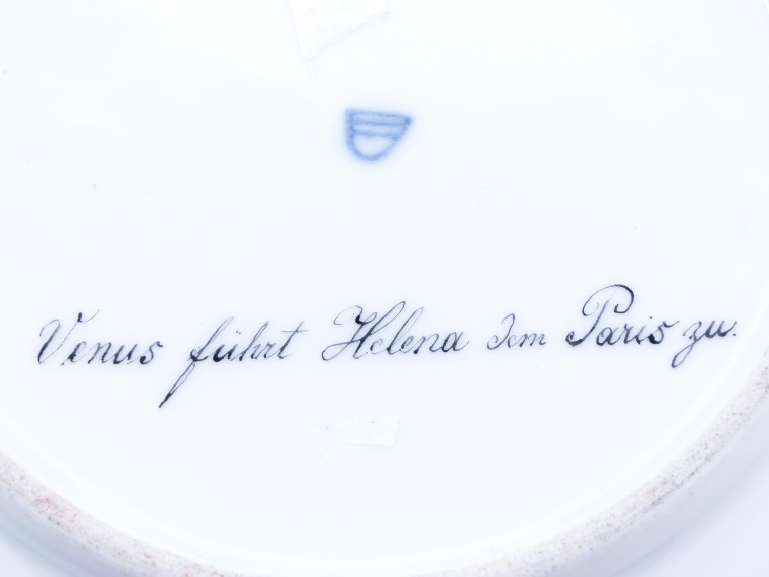 A Vienna Painted and Parcel Gilt Porcelain Cabinet Plate