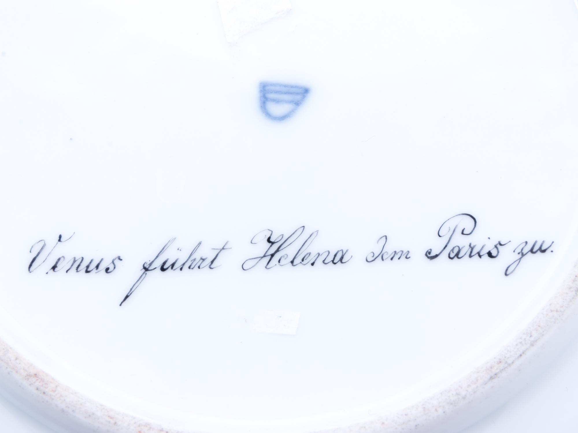 A Vienna Painted and Parcel Gilt Porcelain Cabinet Plate
