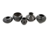 Five Blackware Pottery Vessels