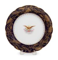 A Limoges Porcelain Presidential Plate from the Benjamin Harrison Dinner Service