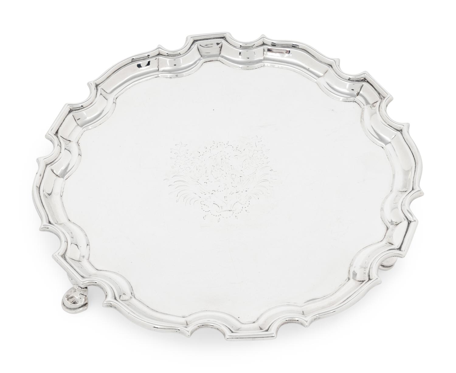 Two George II Silver Salvers