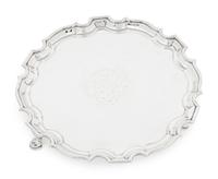 Two George II Silver Salvers