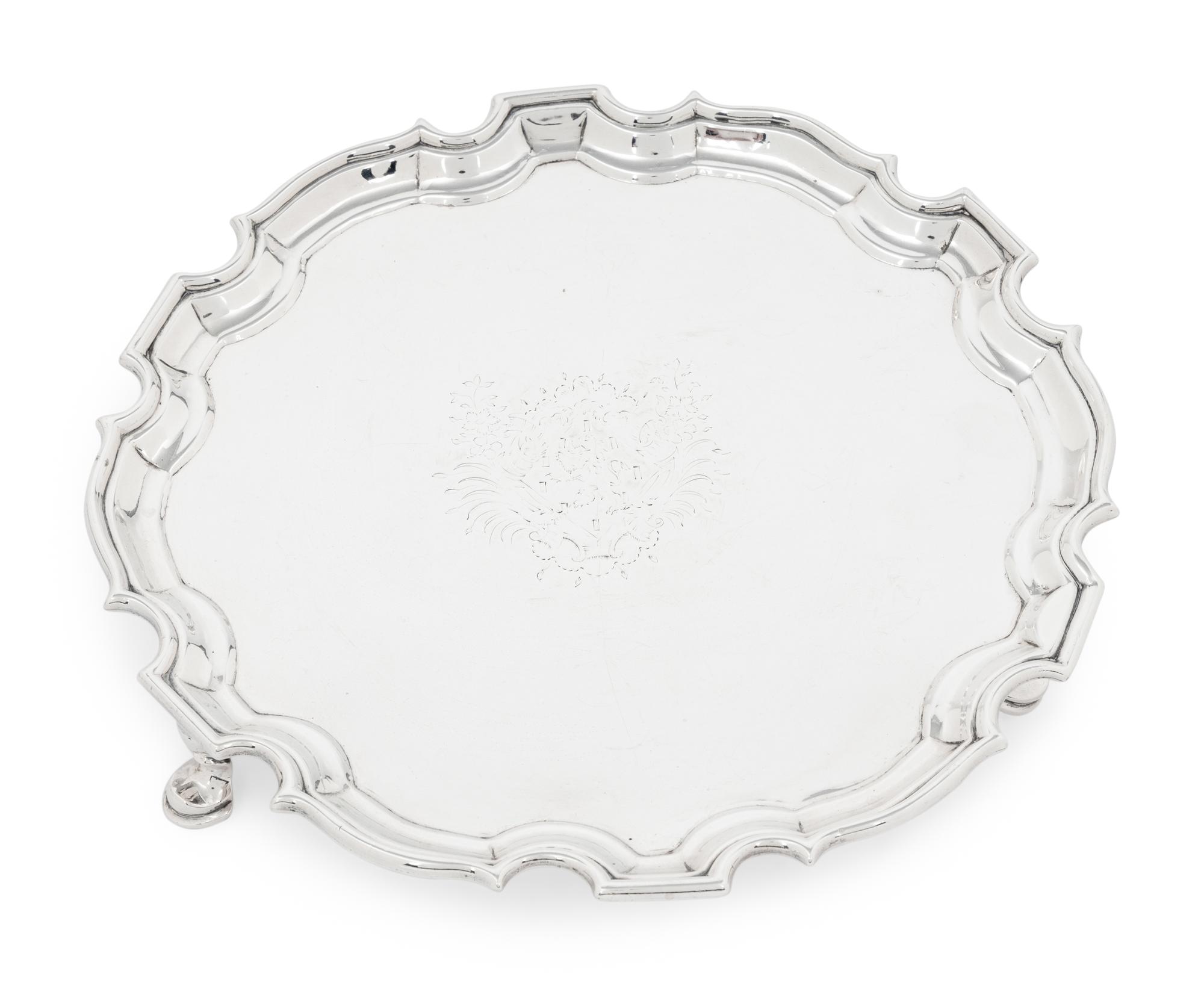 Two George II Silver Salvers