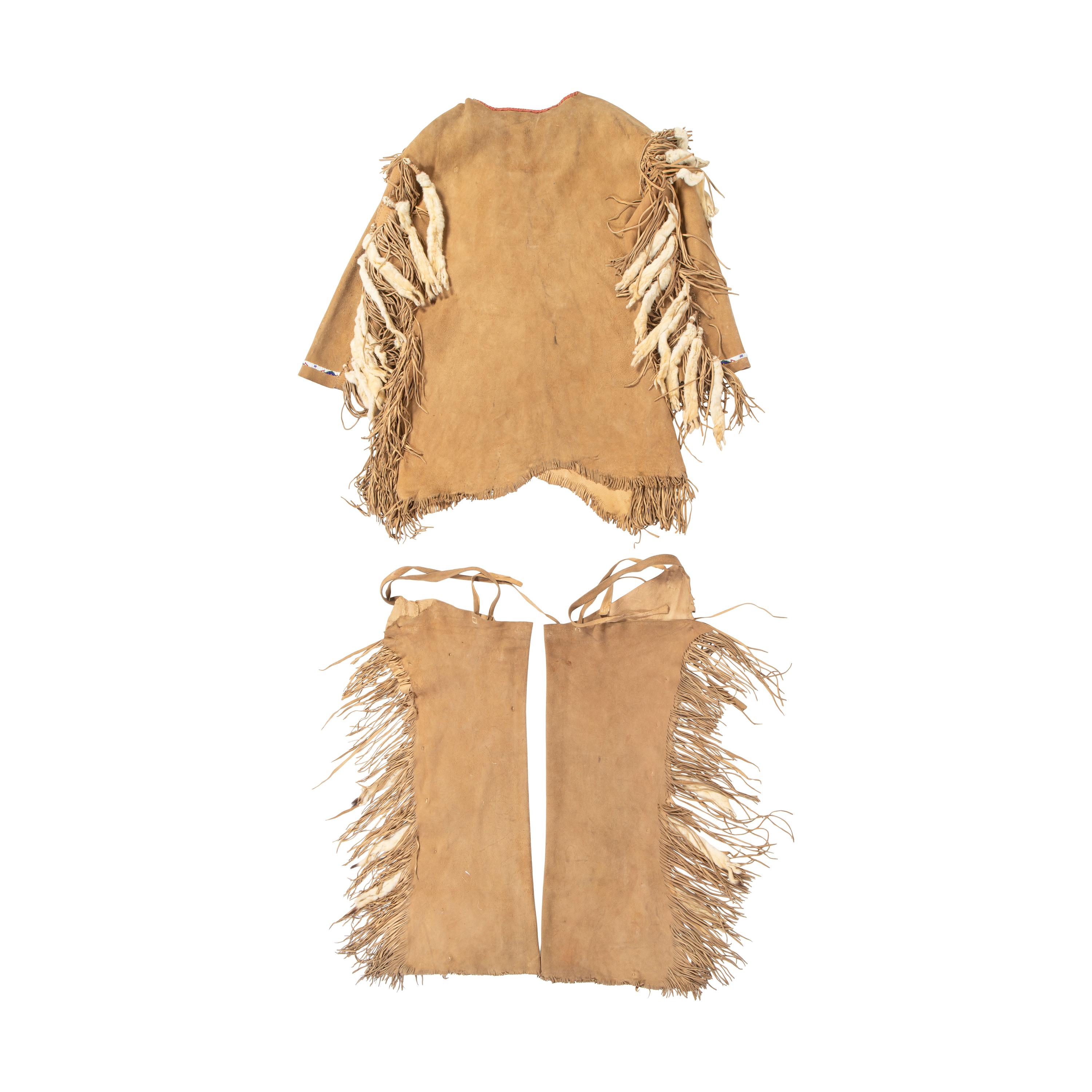 Plains-Style Hide Dance Shirt and Leggings