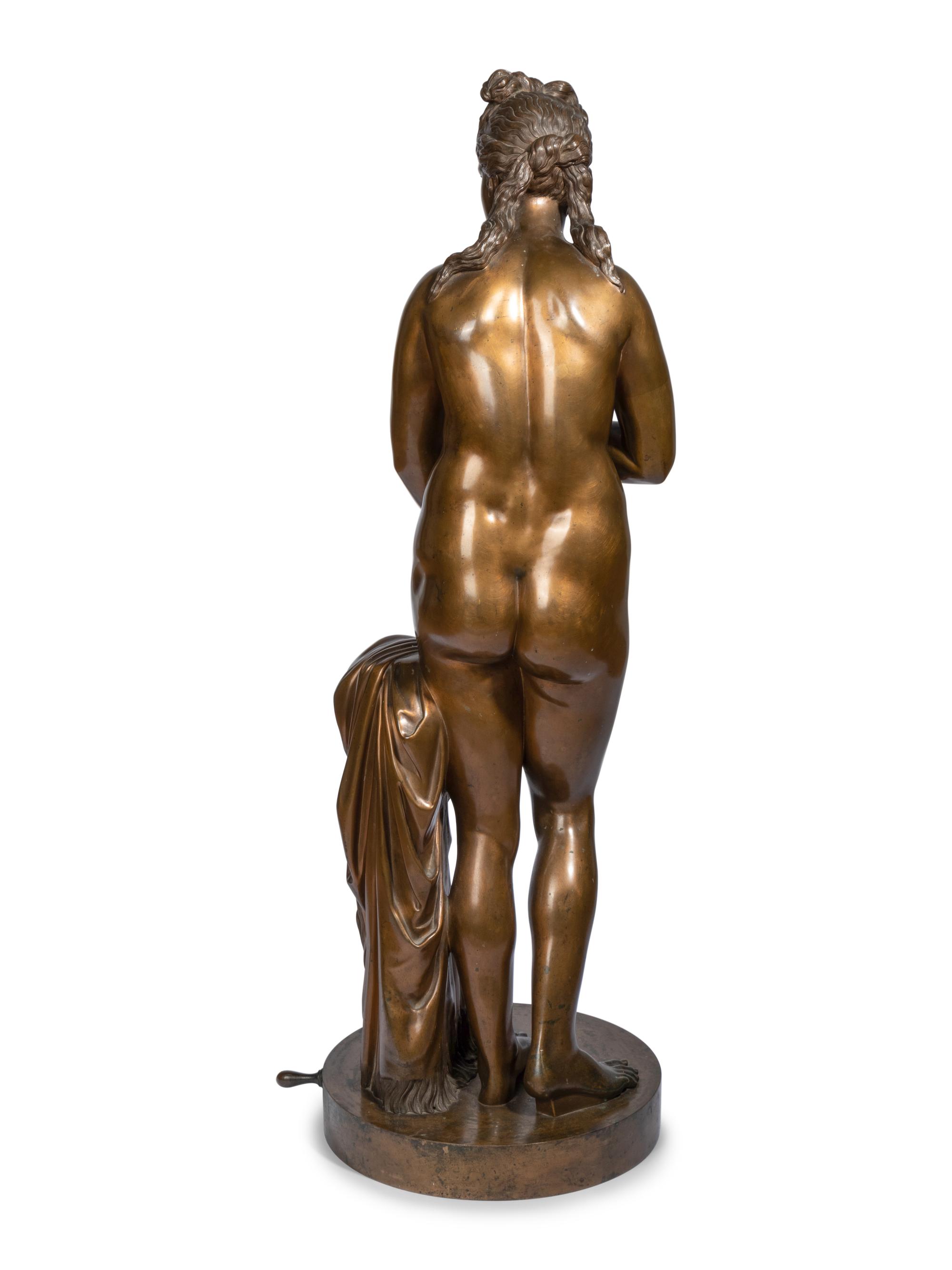 A Large Italian Bronze Figure of Venus