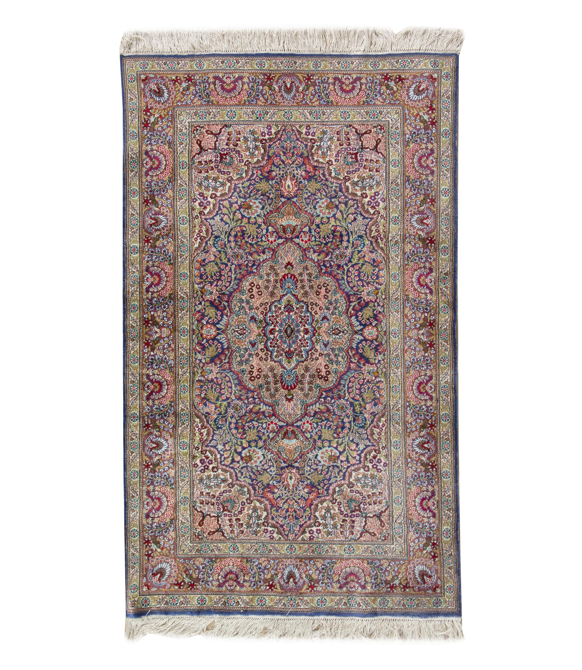 A Tabriz Silk Rug