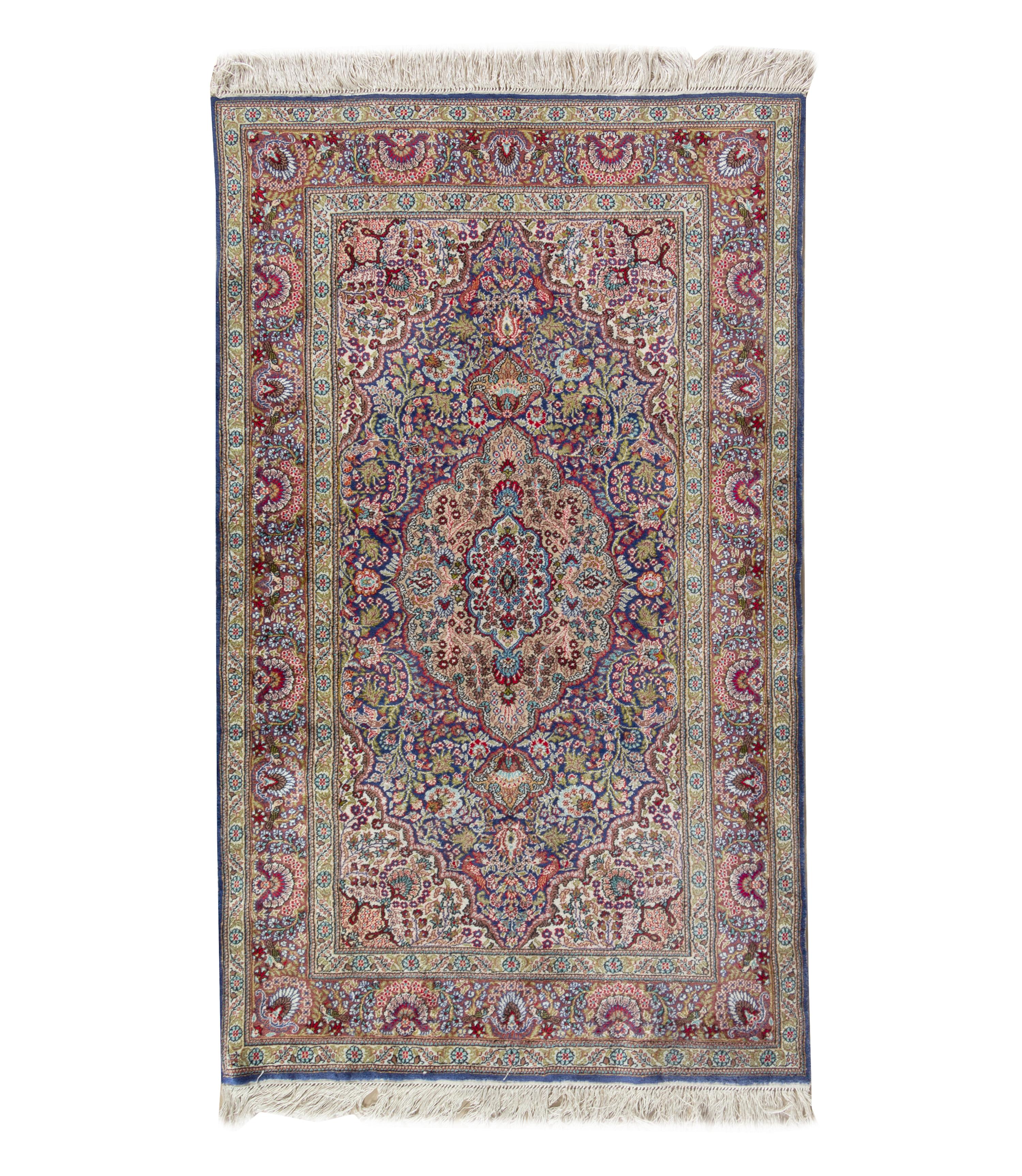 A Tabriz Silk Rug