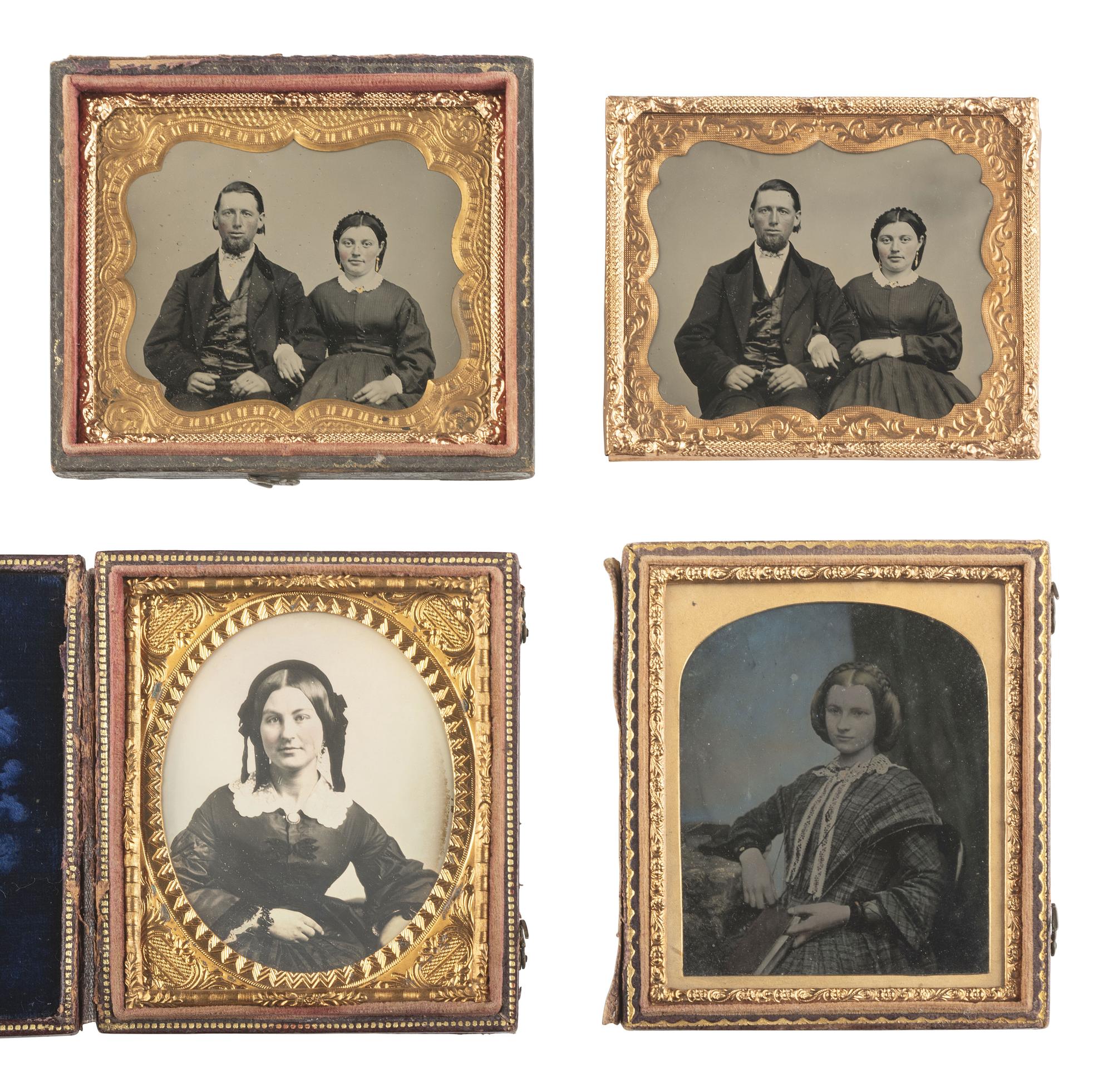 [EARLY PHOTOGRAPHY]. 27 assorted cased images.