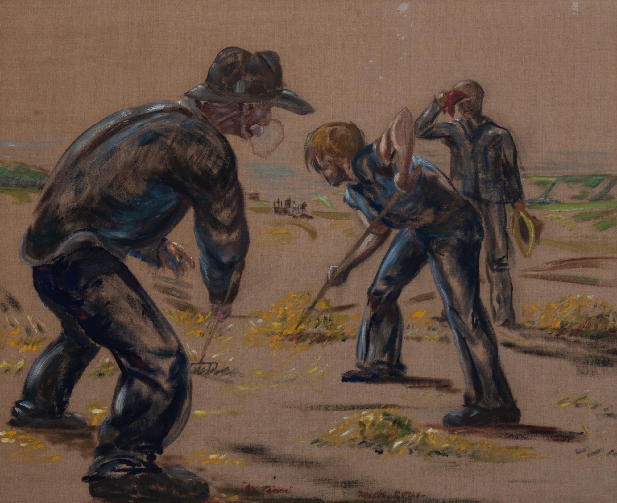 Melitta Suder Pick, (Wisconsin, 1912-1970), Old Timers, 1939 (a double sided work)