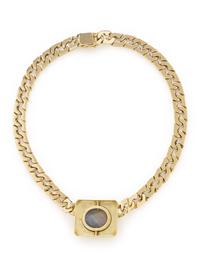YELLOW GOLD, STAR SAPPHIRE, AND DIAMOND NECKLACE